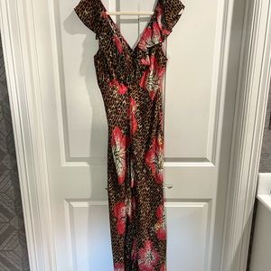 RIXO silk maxi dress